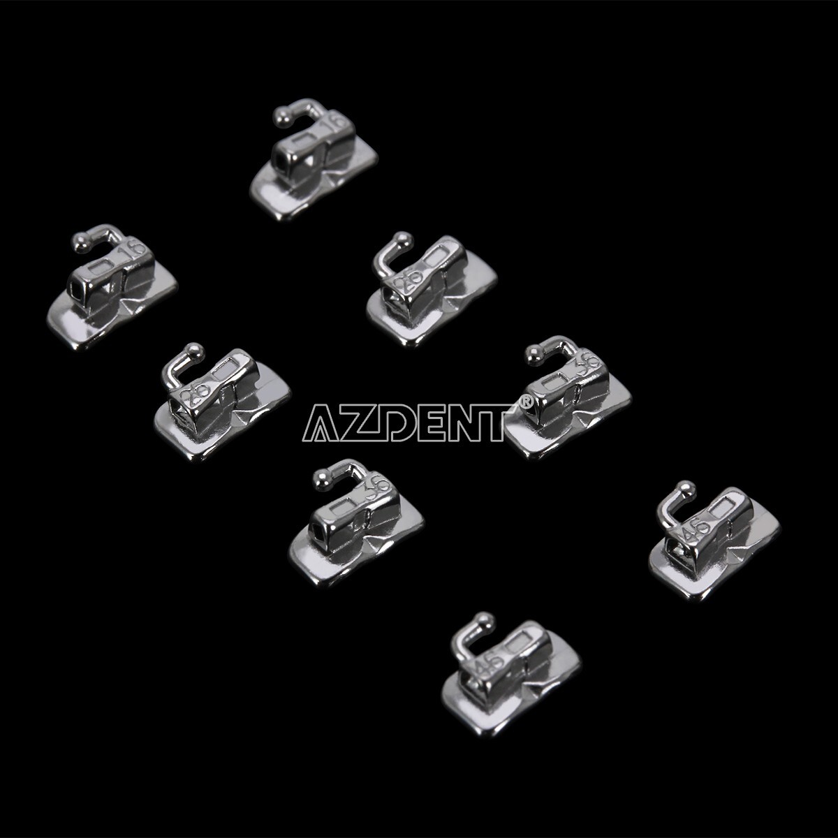 50Sets AZDENT Dental Orthodontic Sgl Buccal Tube Roth.022 1st Molar Non-Conv