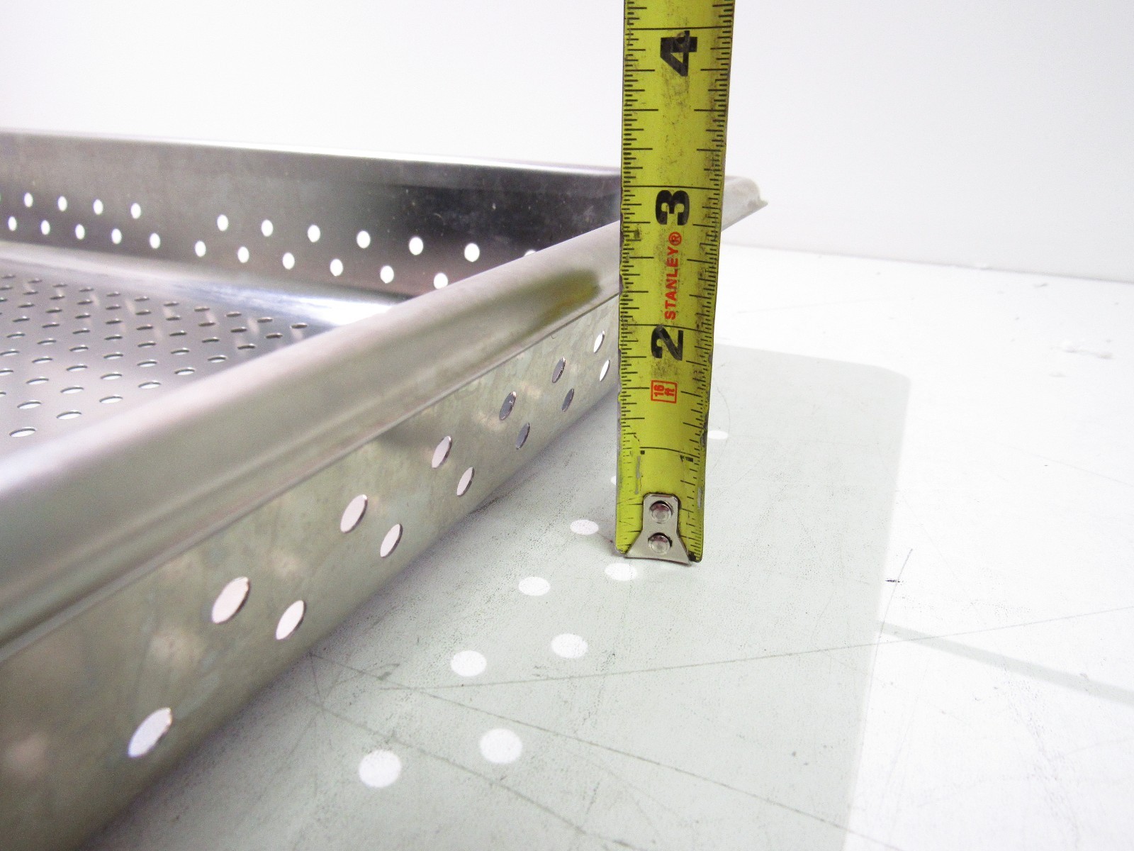 20″ X 12″ X 2-1/2″ STAINLESS STEEL STEAM PAN RECTANGLE PERFORATED FULL SIZE