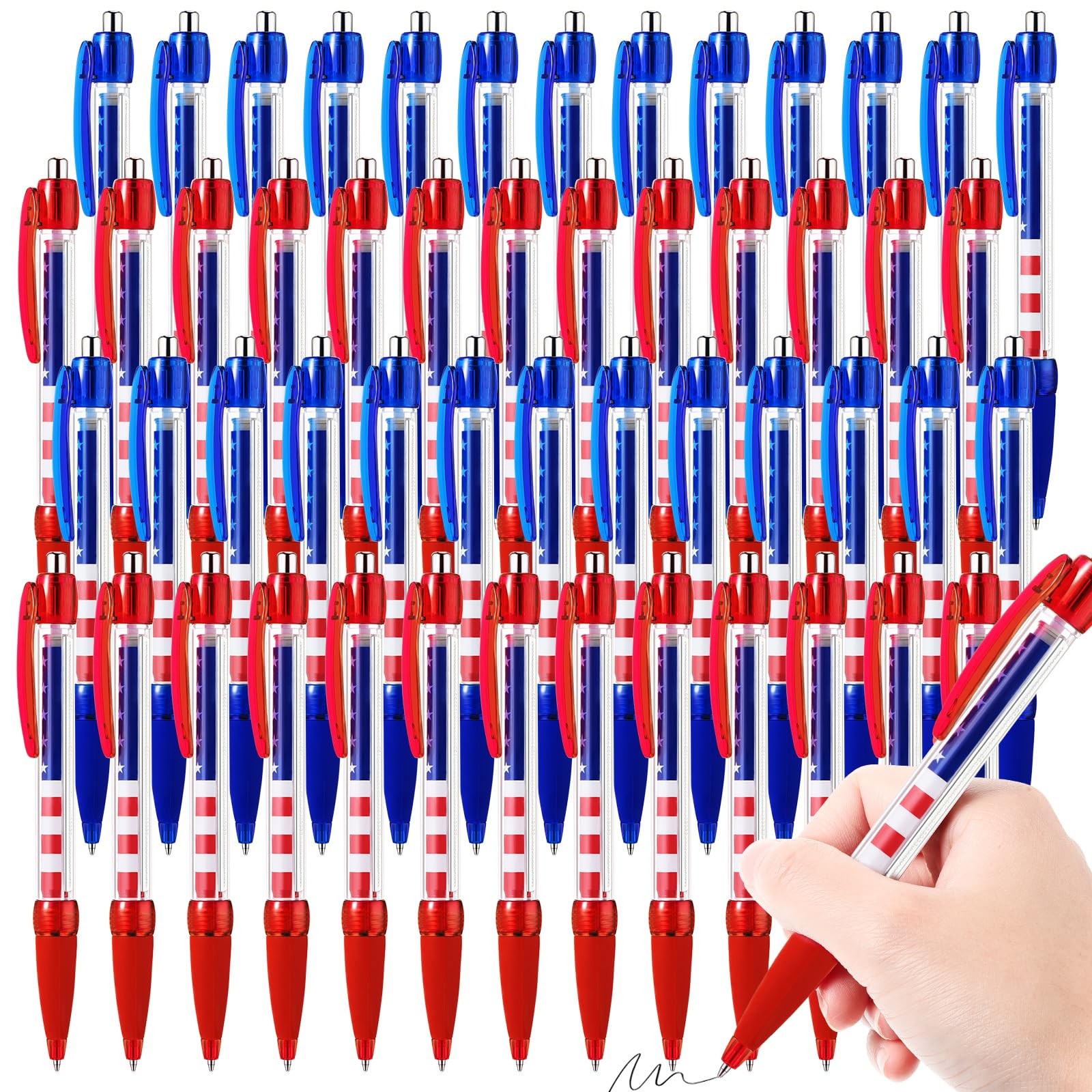 100 Pcs Veterans Day Pens American Flag Themed Gifts Independence Day Gift USA 4