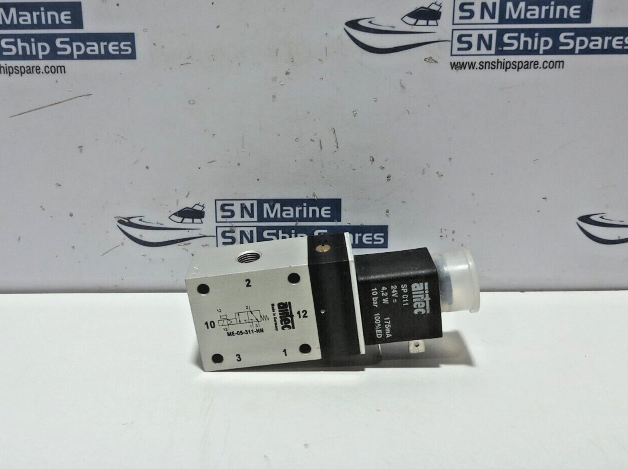 AIRTEC ME-05-311-HN Solenoid Valve With ARTEC SP011 Solenoid Coil 24V 4,2W 10Bar