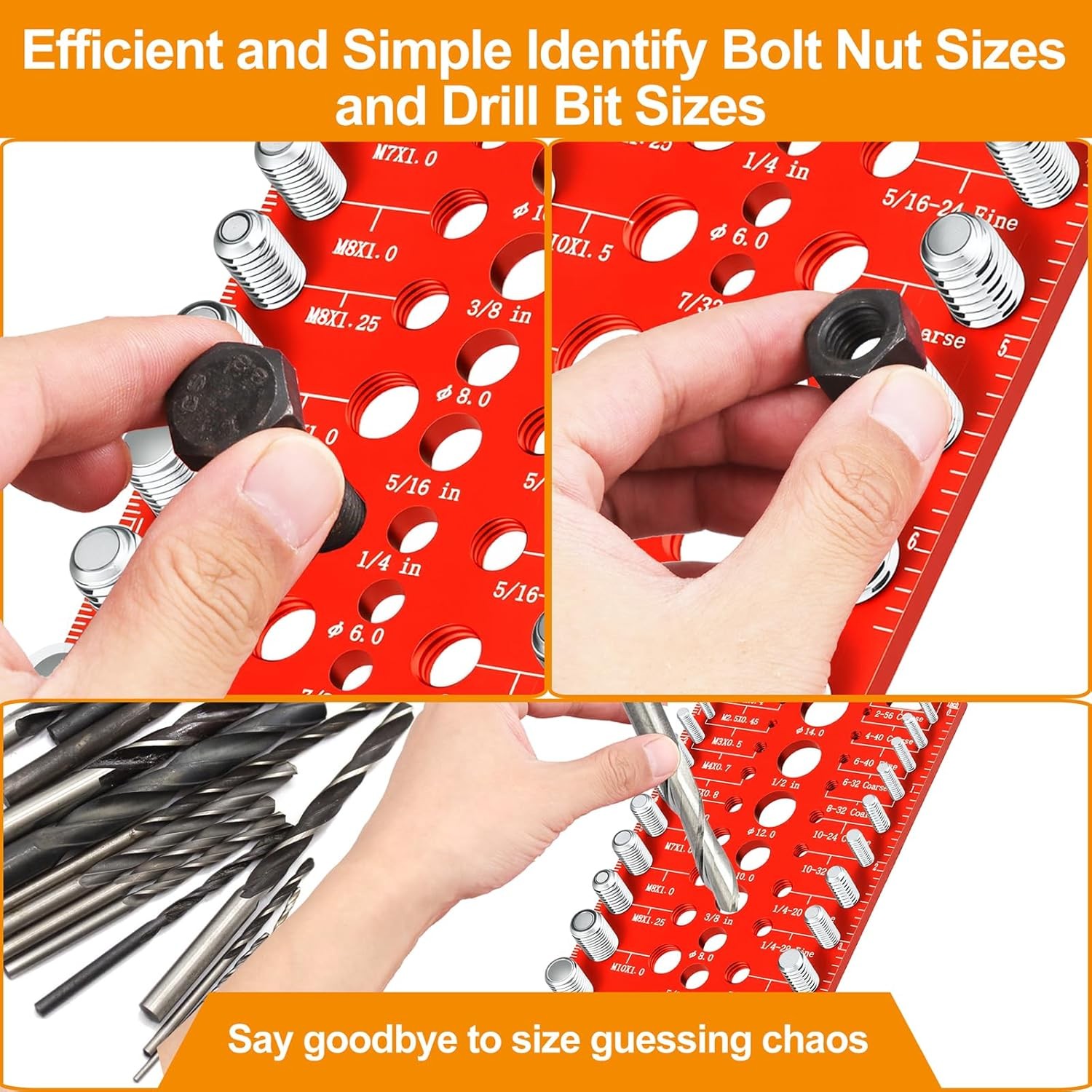 55 Nut and Bolt Thread Checker Thread Checker Standard and Metric….