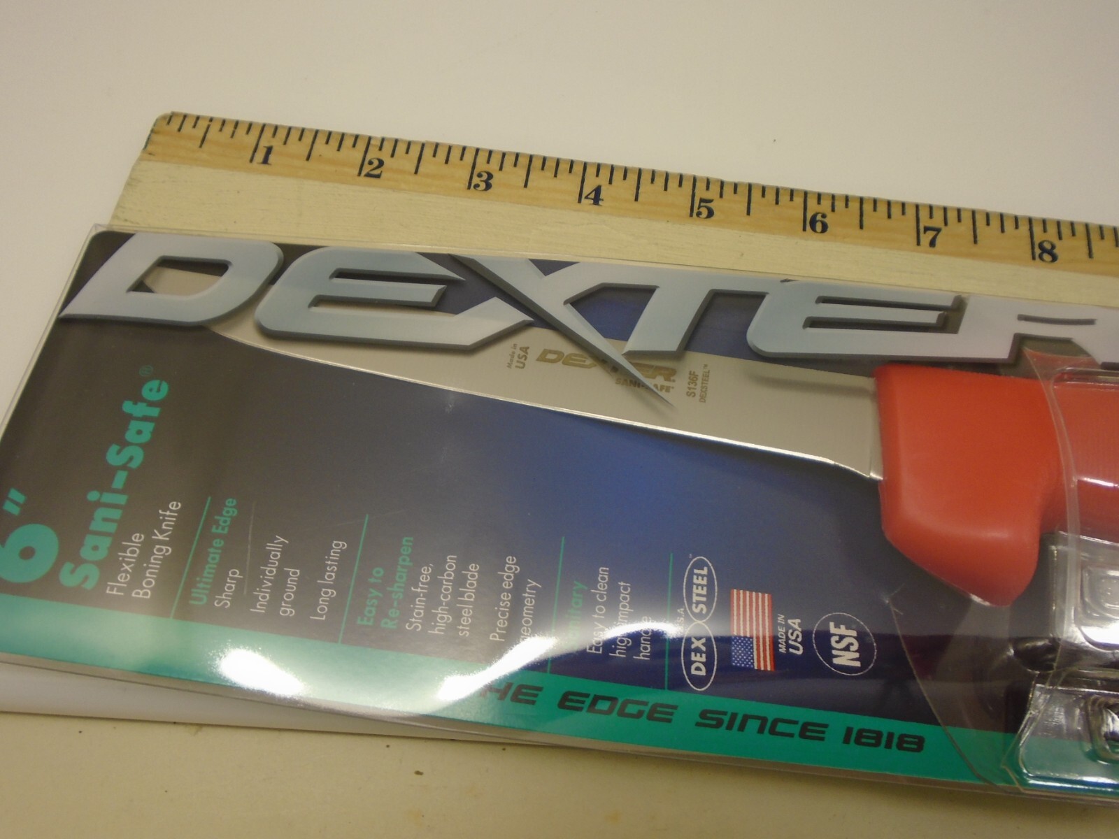 Dexter USA 6″ Flex Boning Knife Red Handle S136F Commercial Kitchen Quality New