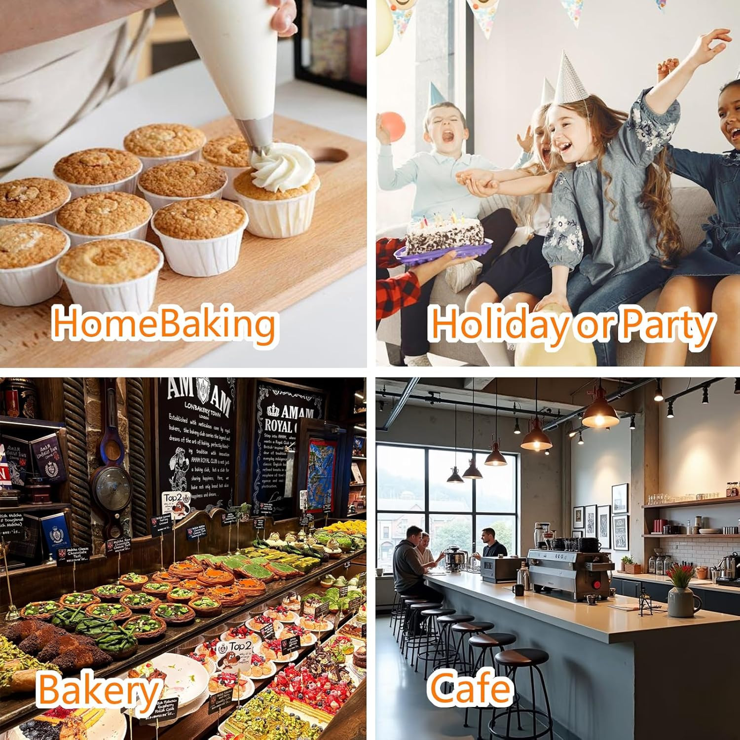 30 Pcs Bakery Boxes with Clear Window, 6.3×6.3×3 Inches, Food Grade Materials, E