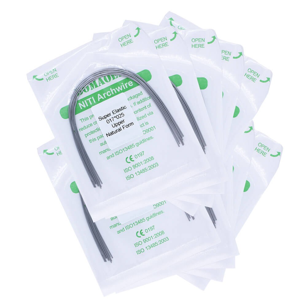 5×Dental Orthodontic Super Elastic Niti Rectangular Arch Wires Nature 17×25Upper