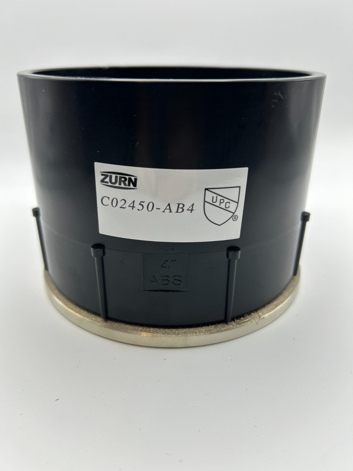 Zurn Co2450-ab4 Adjustable Floor Cleanout Piece Brass, Nickel Top 4”in PVC