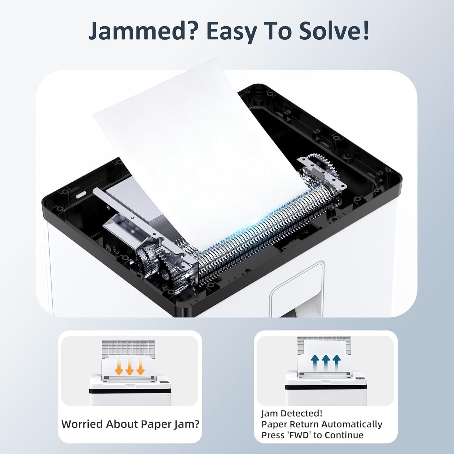 200-Sheet Auto Feed Paper Shredder P-5 Micro Cut 5.8 Gal 60 dB for Office Home