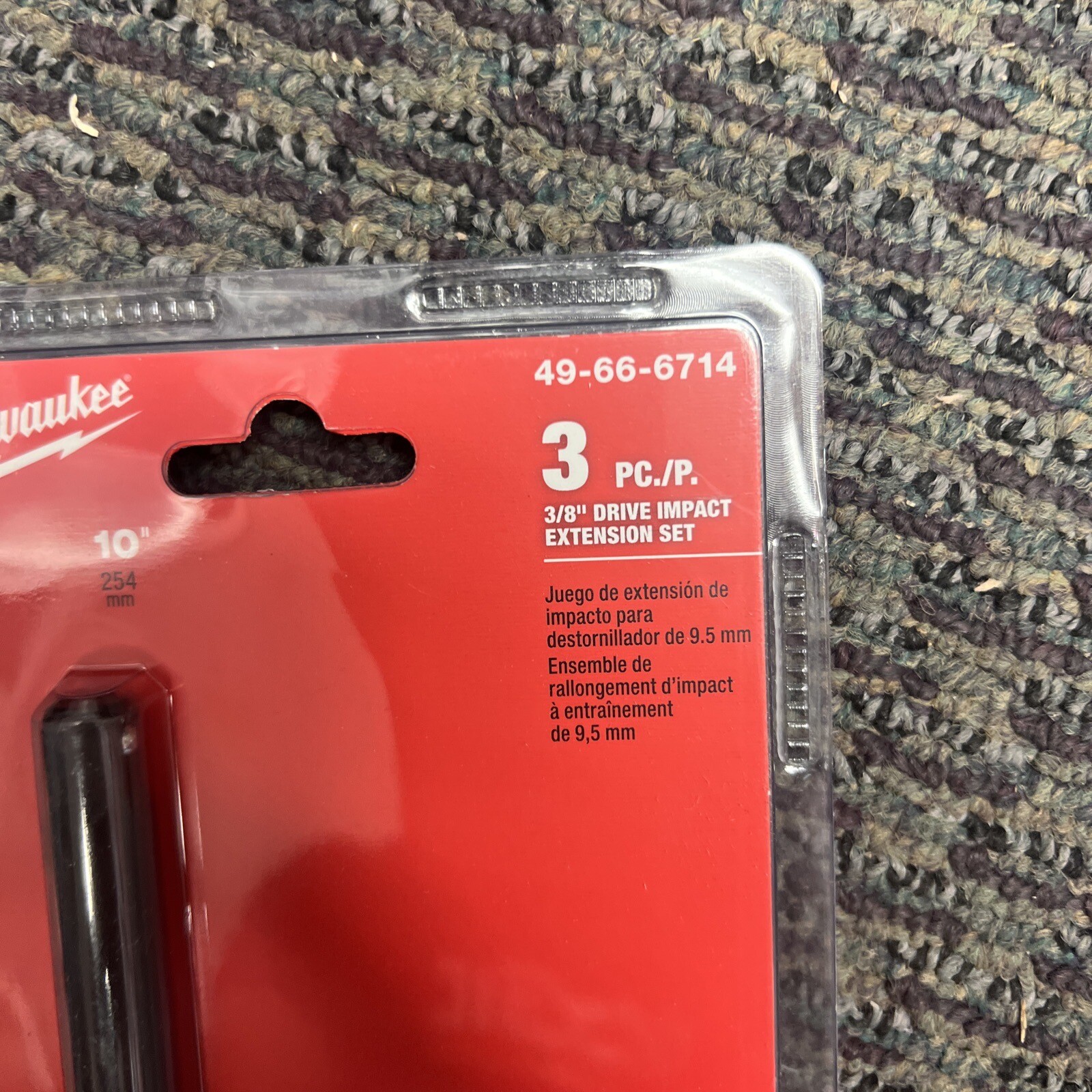 Milwaukee Tool 49-66-6714 3 Pc. Shockwave Impact Duty 3/8 In. Drive Extension