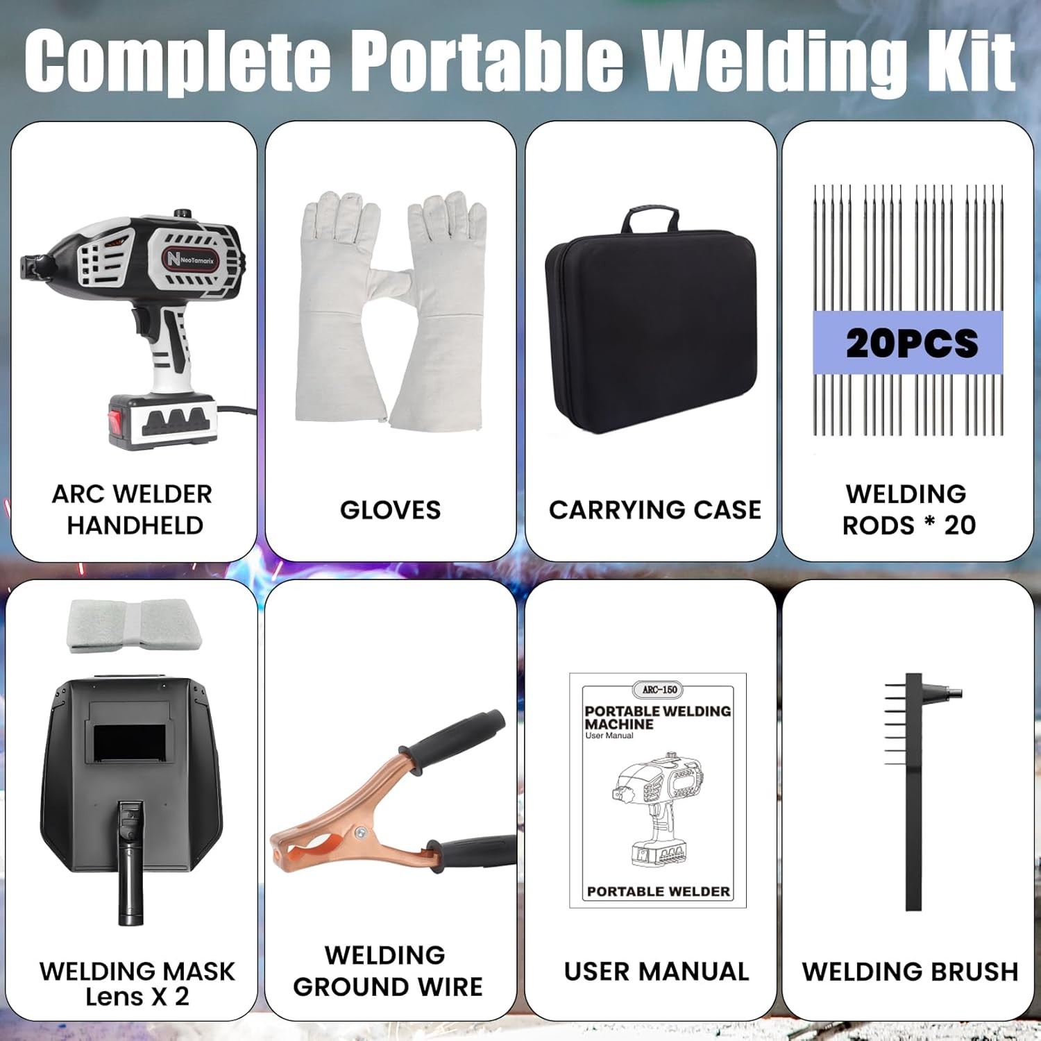 Saker Portable Electric Welding Machine,110V Portable Welder Handheld with IG