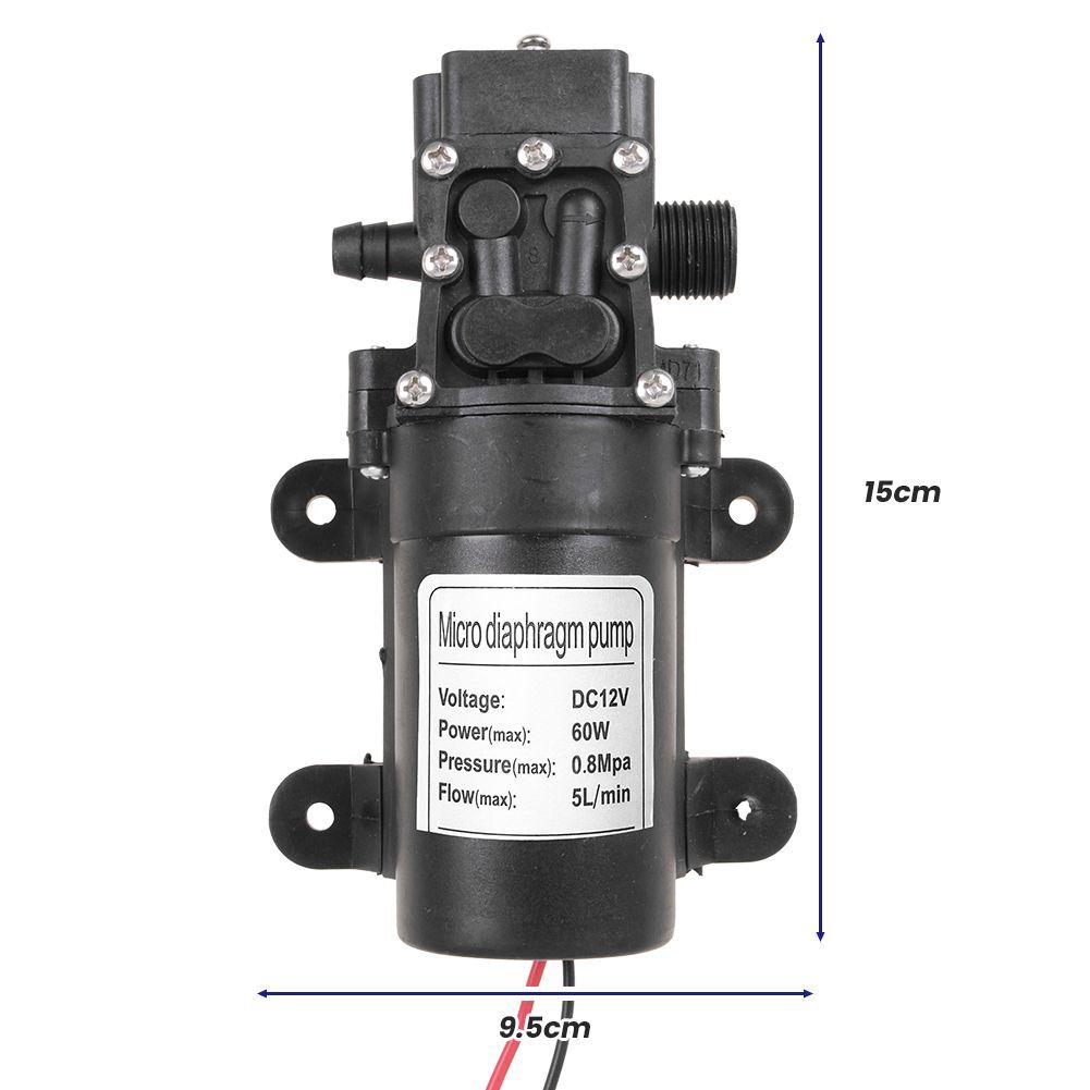 12V 5L/min Electric Fuel Transfer Pump Engine Oil Kerosene Car Tractor Truck US