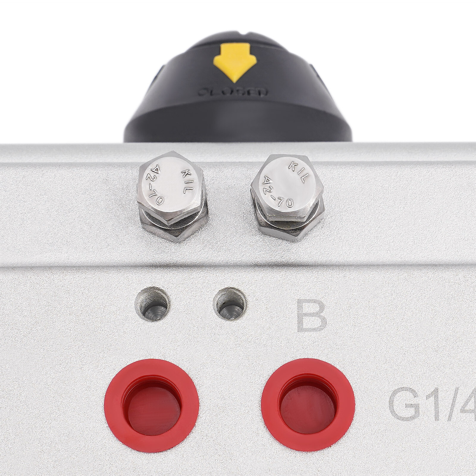 Three way L-port Tri-Clamp Pneumatic Ball Valve 1″ Sanitary Stainless 304 NEW