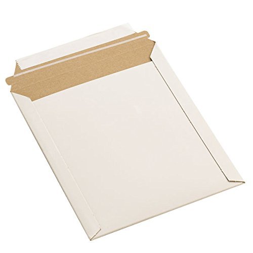 100 – 12.75×15 RIGID PHOTO MAILERS ENVELOPES STAY FLATS SELF SEAL