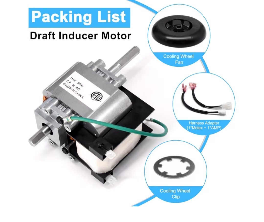 318984753 HC21ZE117 Draft Inducer Motor Kit for Carrier Furnace HC21ZE114A 31898