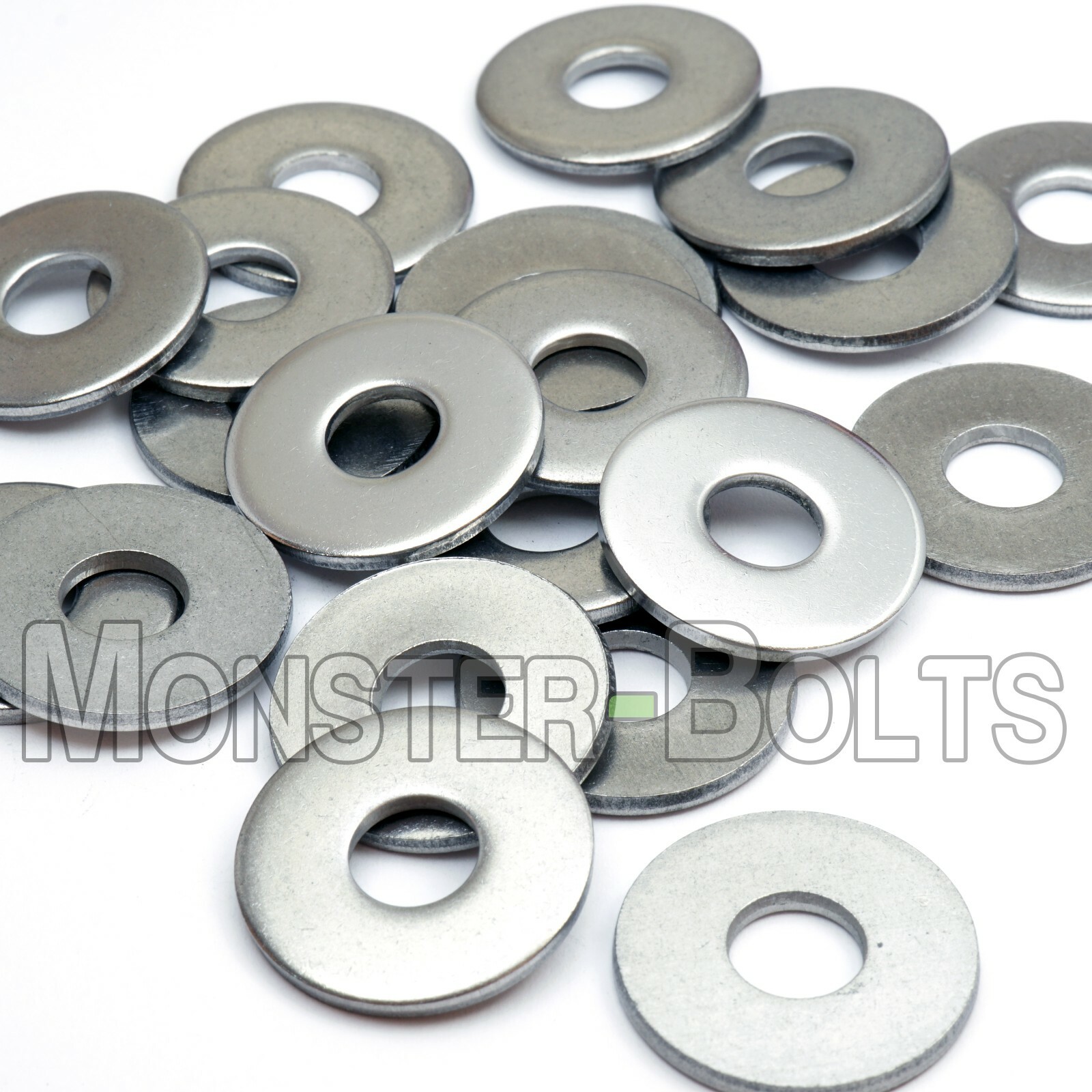 #10 (3/16″) Fender (Penny) Washers Zinc Plated Steel – 3/4″, 1″, 1-1/4″ & 1-1/2″