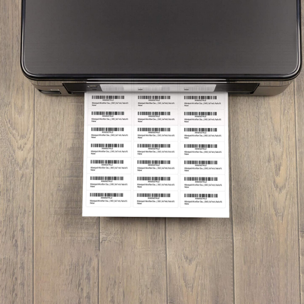 1 x 2 5/8 60000 Address Blank Shipping Adhesive Labels Compatible 2.625 x 1 30UP