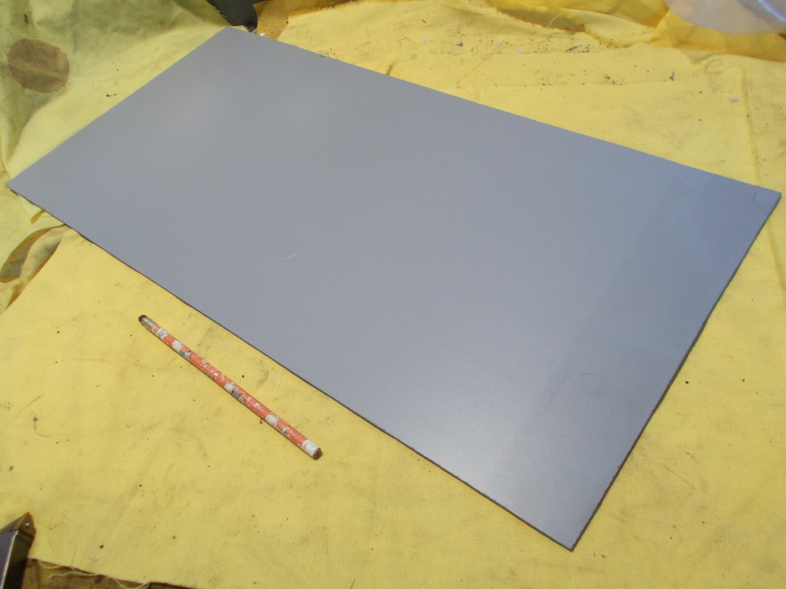 GRAY EXPANDED PVC PLASTIC SHEET 3mm x 12″ x 24″ vacuum thermoform foam board