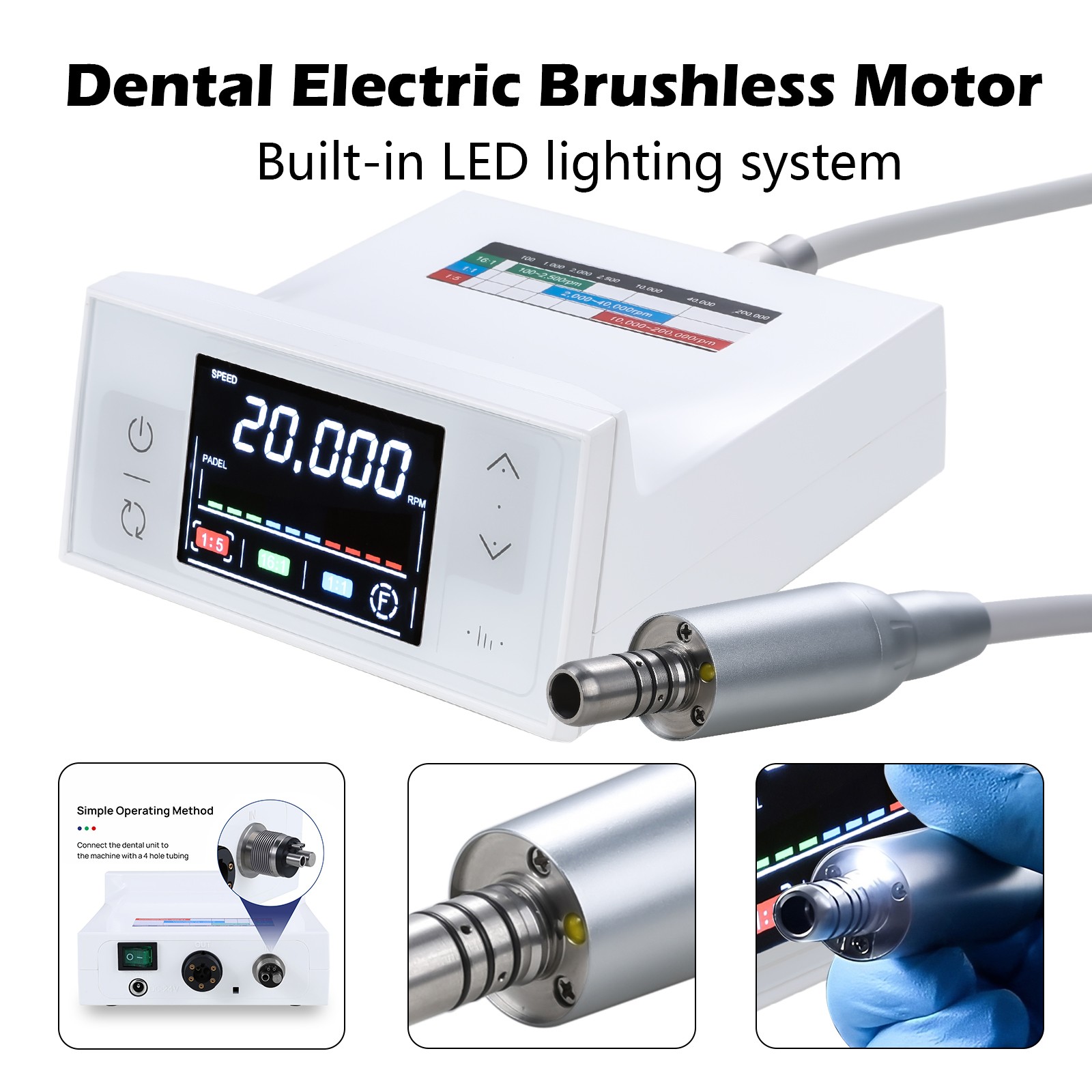 Dental Electronic LED Brushless Electric micro motor