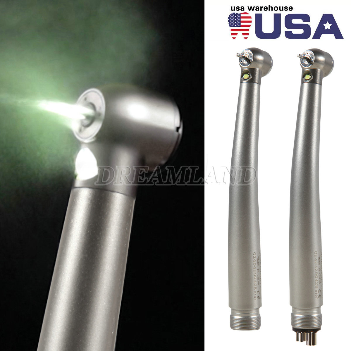 NSK Style Dental Fiber Optic LED E-generator high speed handpiece 2 Hole 4 Hole