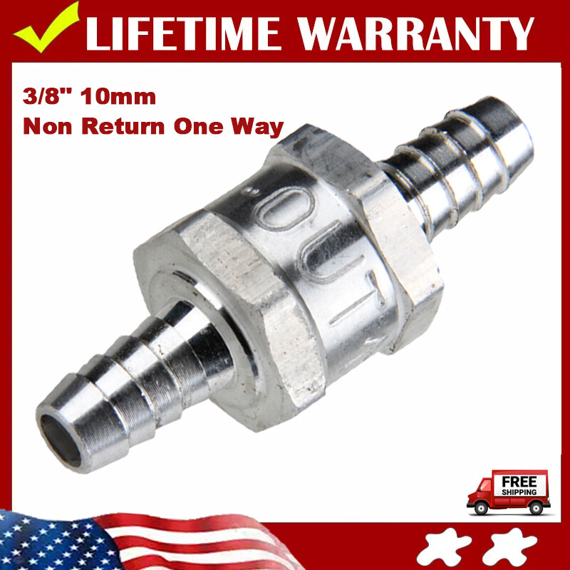 10mm 3/8″ Fuel Line Oil One Way Non Return Check Valve Petrol Diesel Liquid 120℃