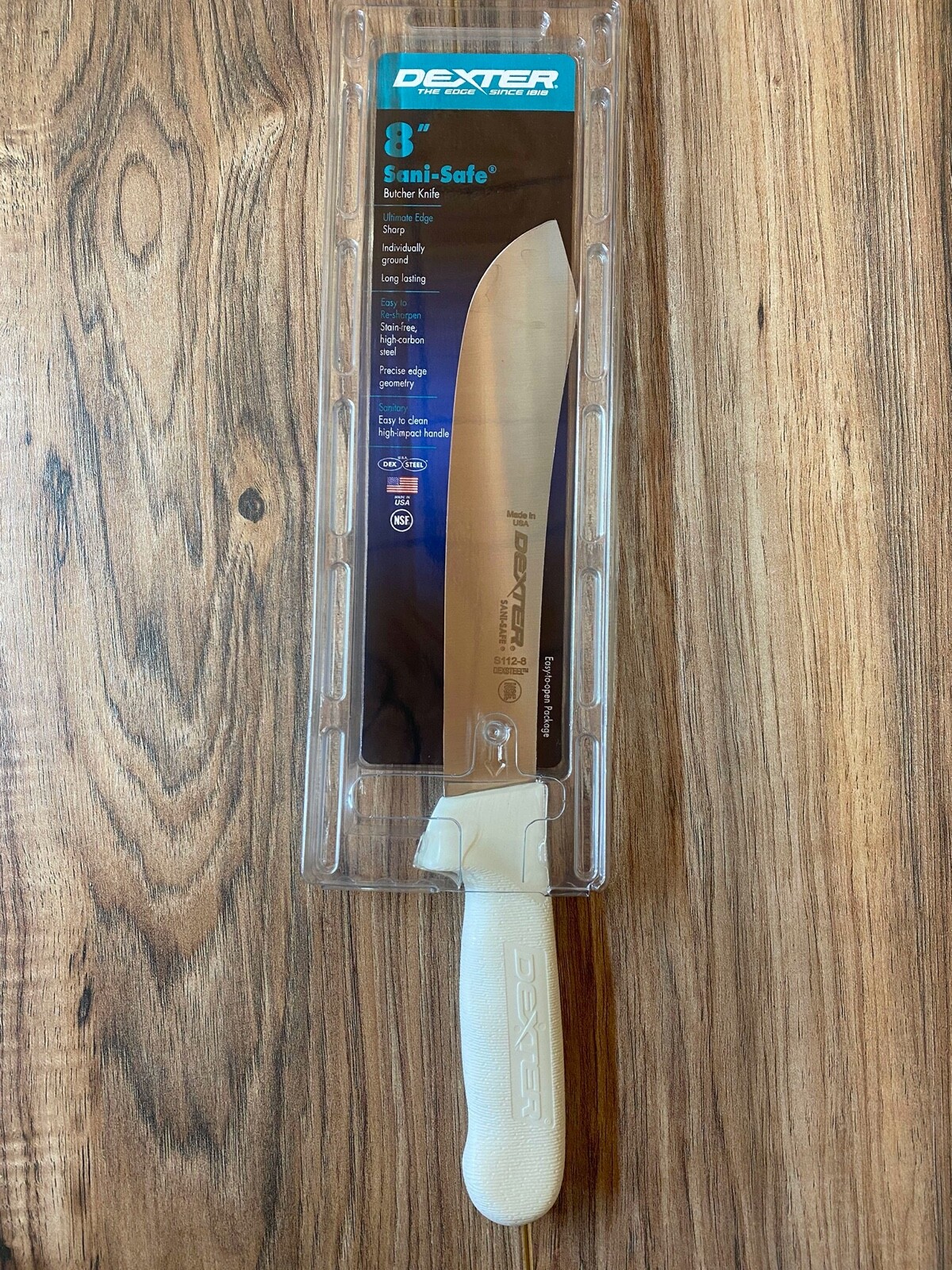 Dexter Russell S112-8PCP 8″ Butcher Sani-Safe Hunting Fish Kitchen Knife 04133
