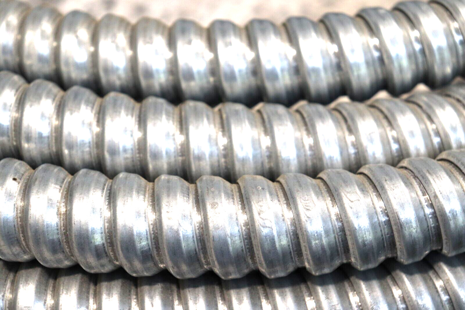 Aluminum Flexible Electrical Conduit, 1-1/2 inch in Diameter, Various Lengths