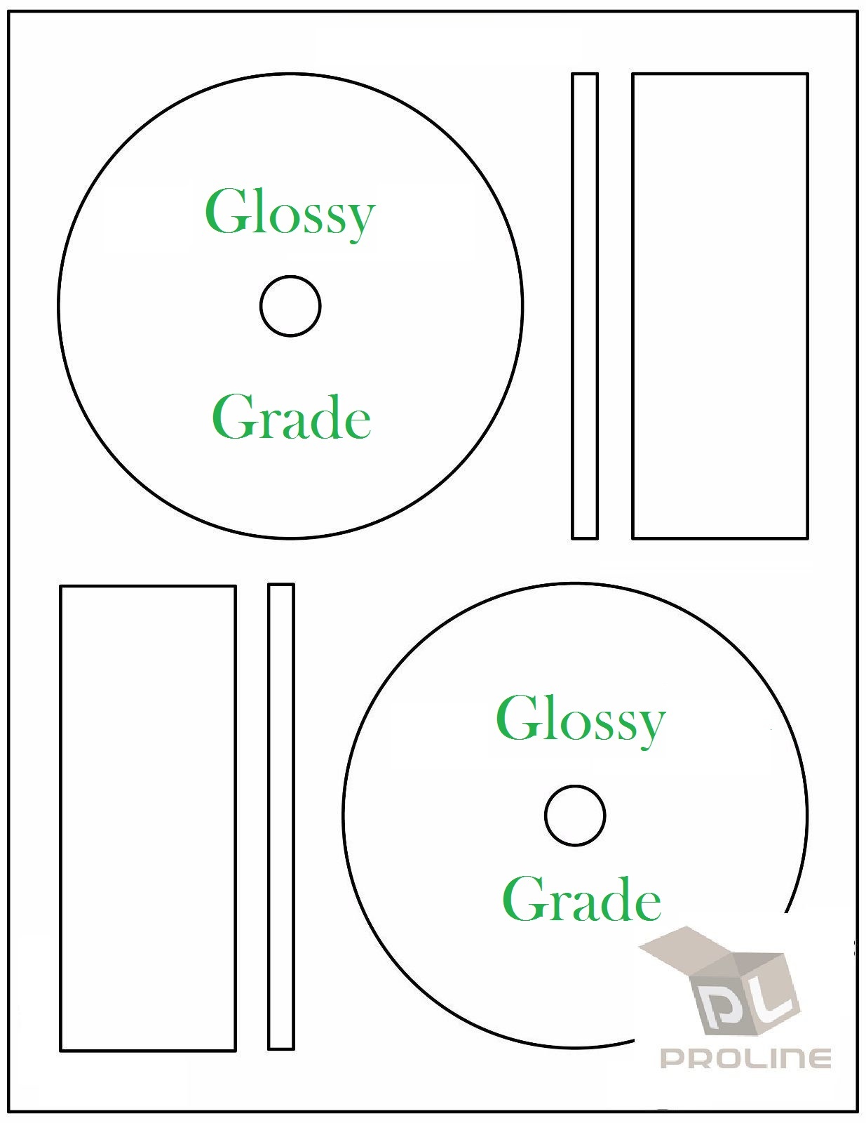 200 GLOSSY Ink Jet CD Labels! Fits Full Memorex 100 Sheets! CD DVD High Gloss