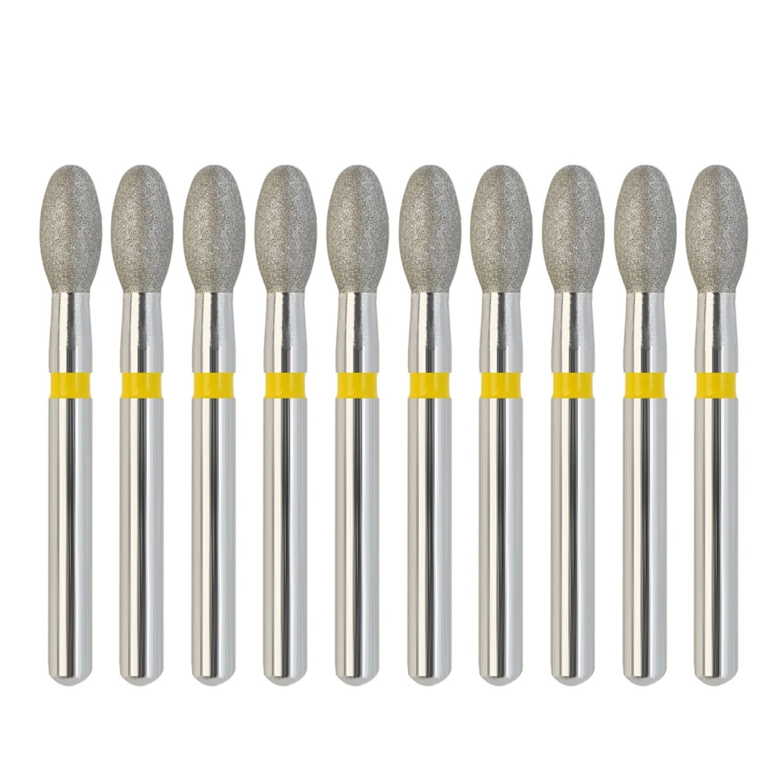Dental Football Diamond Bur 379/023XF Egg Shape Extra Fine Yellow FG High Speed
