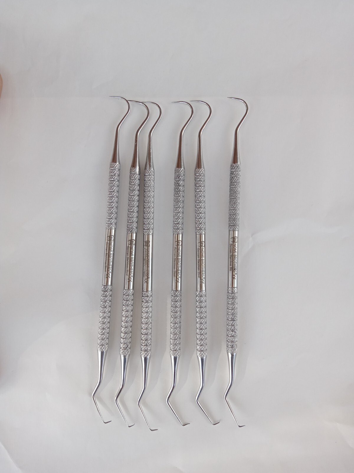 10 Pcs Dental Probe #5 Explorer Double Ended Denture Instruments German Grade