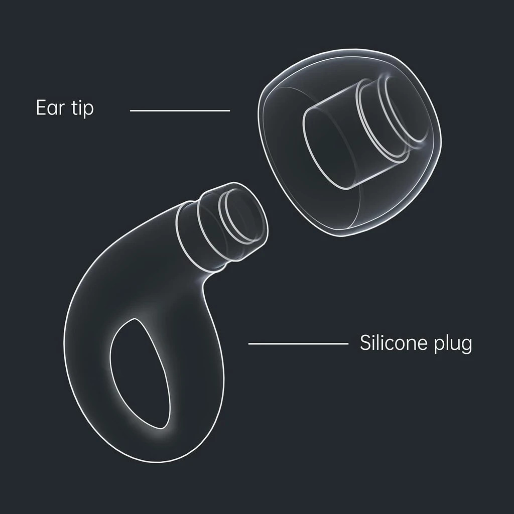 Noise Reducing Reusable Silicon Earplugs 30dB for Sleeping,Deep Focus,Travel Etc