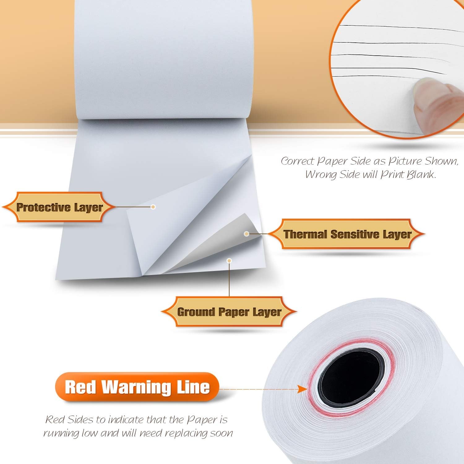 50 Rolls 2 1/4″ x 85′ Thermal Paper Credit Card Cash Register POS Receipt Paper