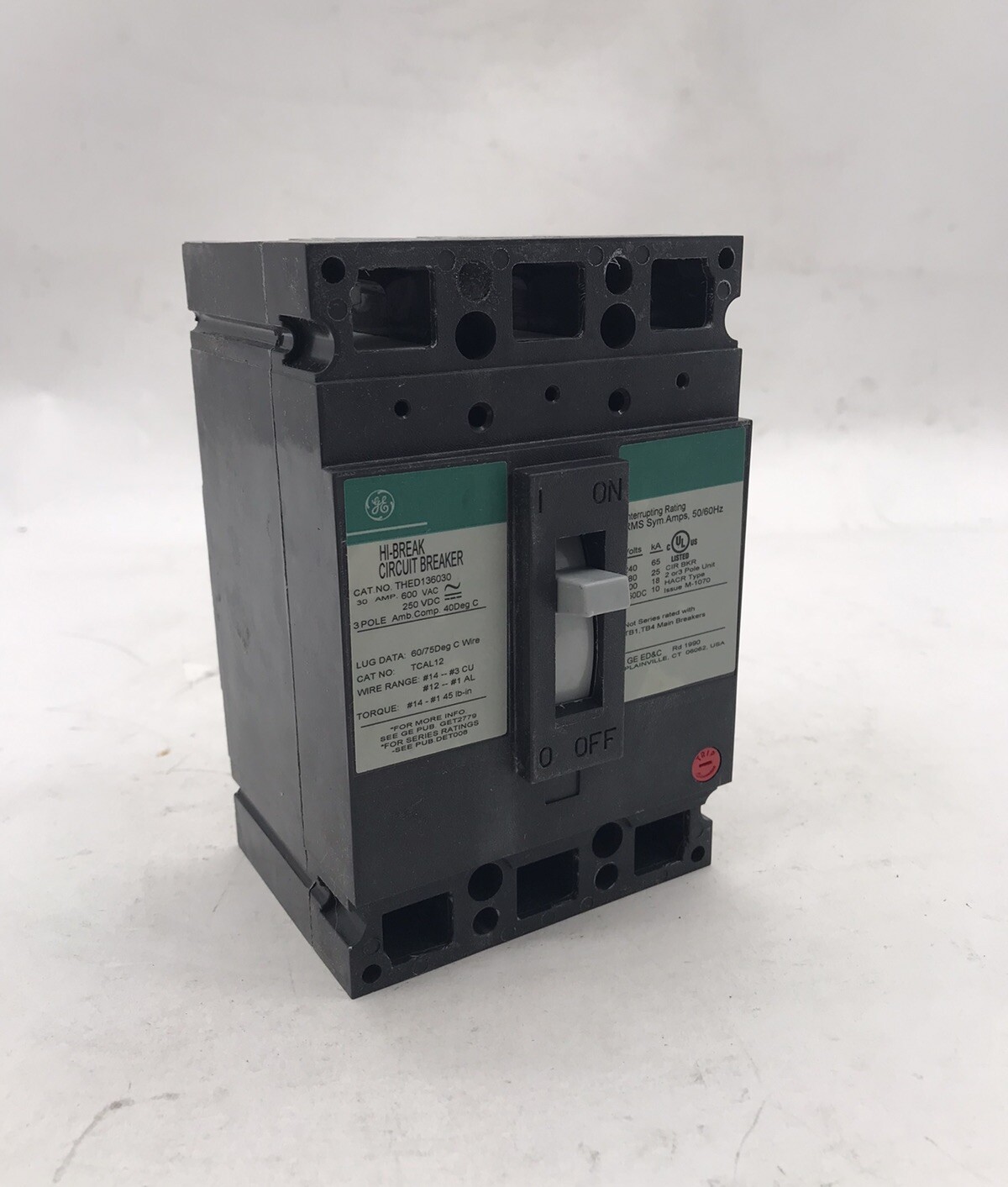 HOUSTON STOCK NEW GE THED136030 TYPE THED 30 AMP 600V FREE 2 DAY AIR BUY NOW