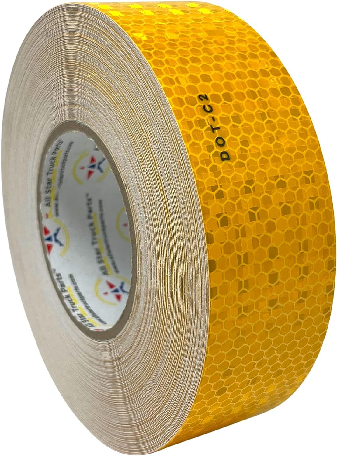 Conspicuity Tape DOT-C2 Approved Reflective Trailer Yellow/Orange 2” IN x150′ FT