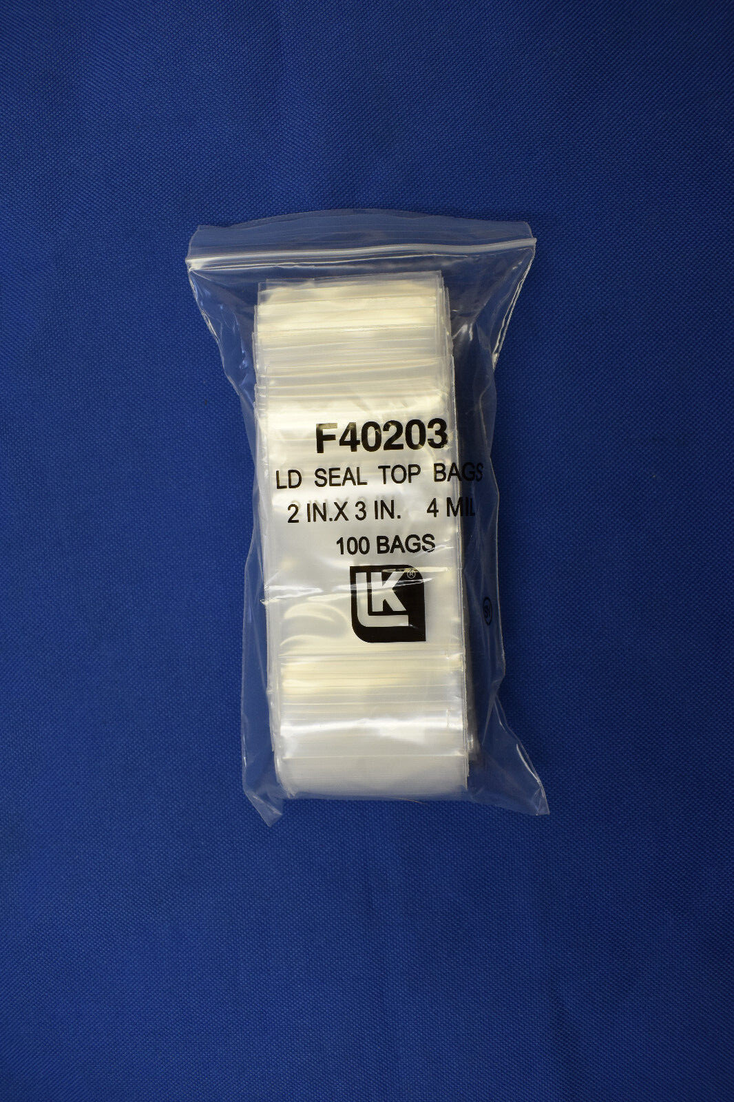 2×3 2.5×3 Elkay Plastic Clear Zip Lock Seal Top Reclosable Poly Bags 4 Mil 4Mil