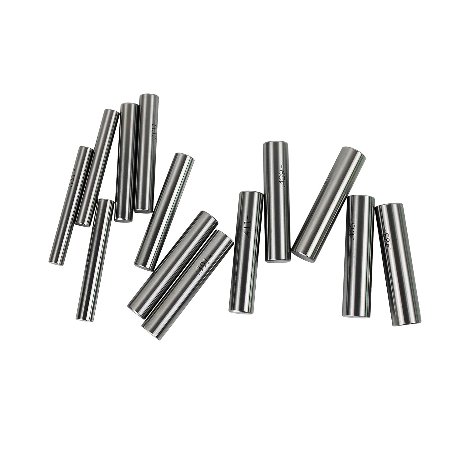 250 Pc M2 .251-0.500” Steel Plug Pin Gage Set Minus Plus Pin Gauges Metal Gage
