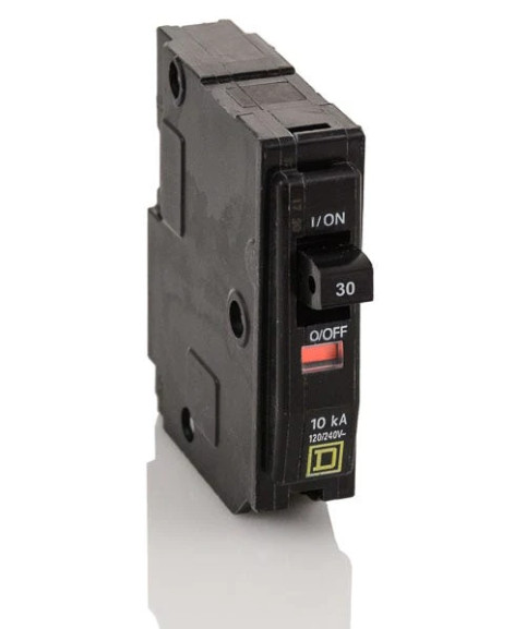 Square D QO130 30 Amp 1 Pole 120/240V Circuit Breaker Type QO Yellow “D”