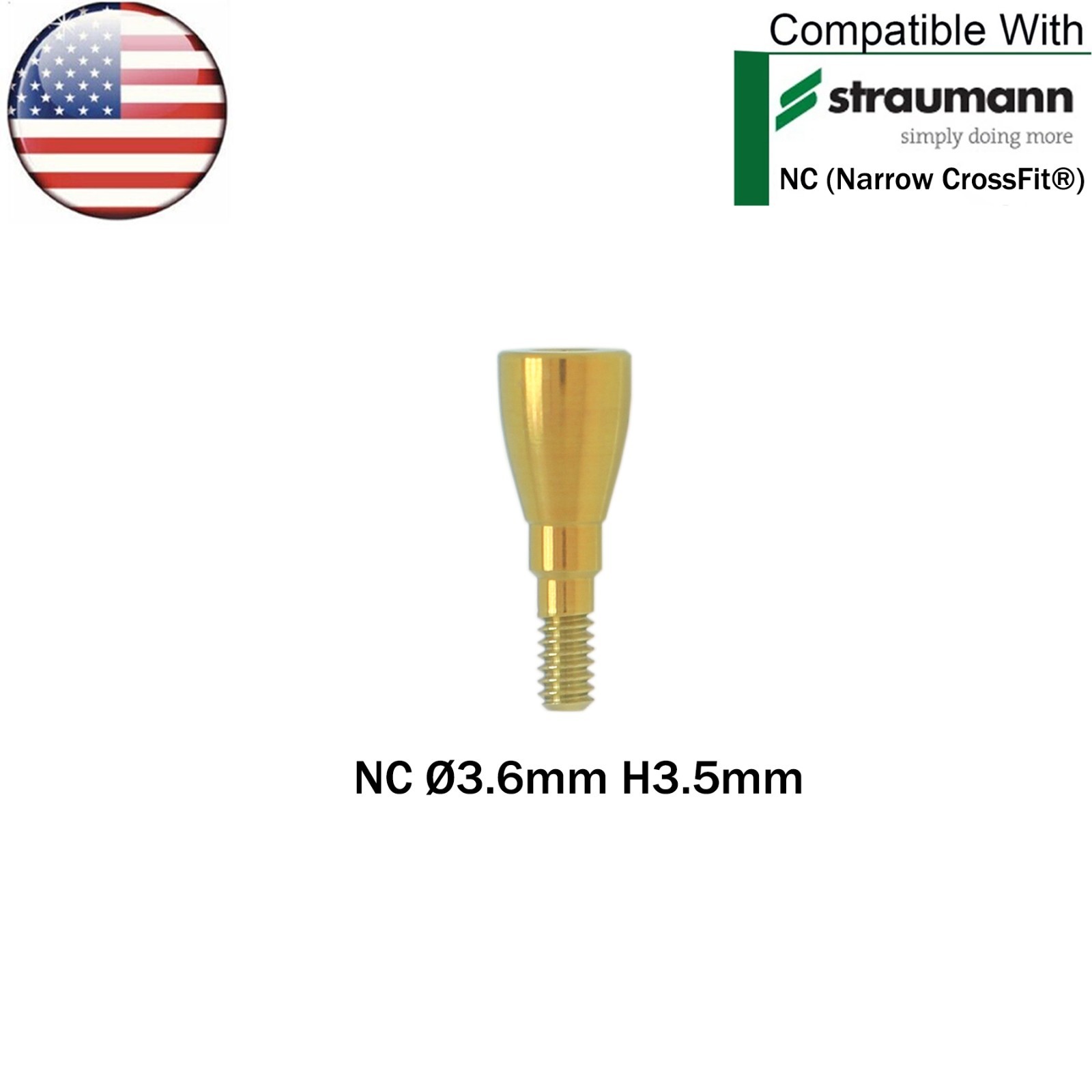 US Dental Healing Abutment NC Closure Caps Compatible with Straumann ITI BL/BLT