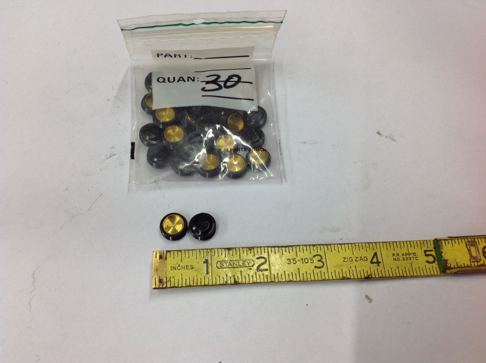 (30) Motor Brush CAP ONLY . Look Photos for Size. UNKNOWN P/N. NEW IN BAG