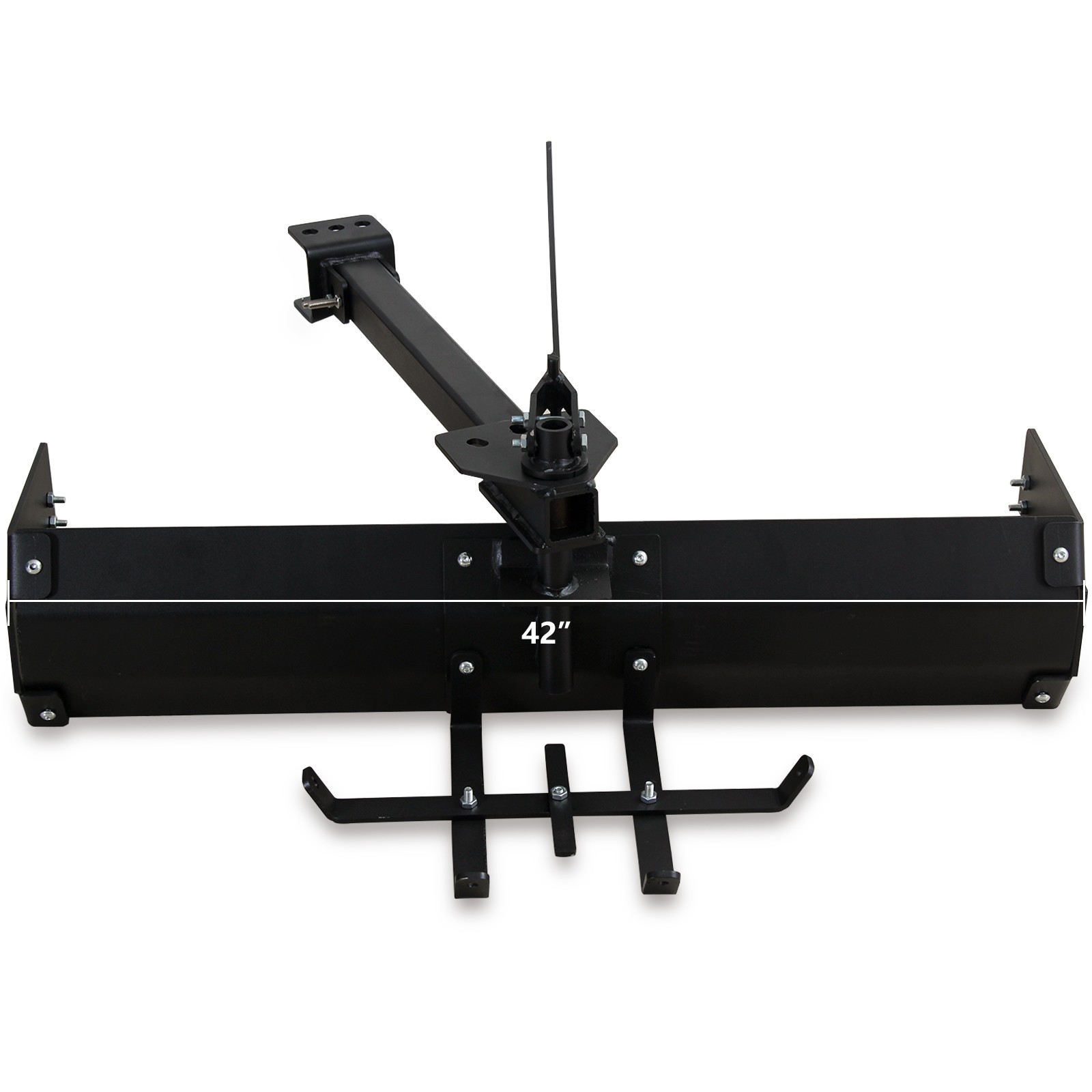 42″ Tow Behind Box Scraper Solid Steel Ground Blade Rust Resistant Lawn Tractor