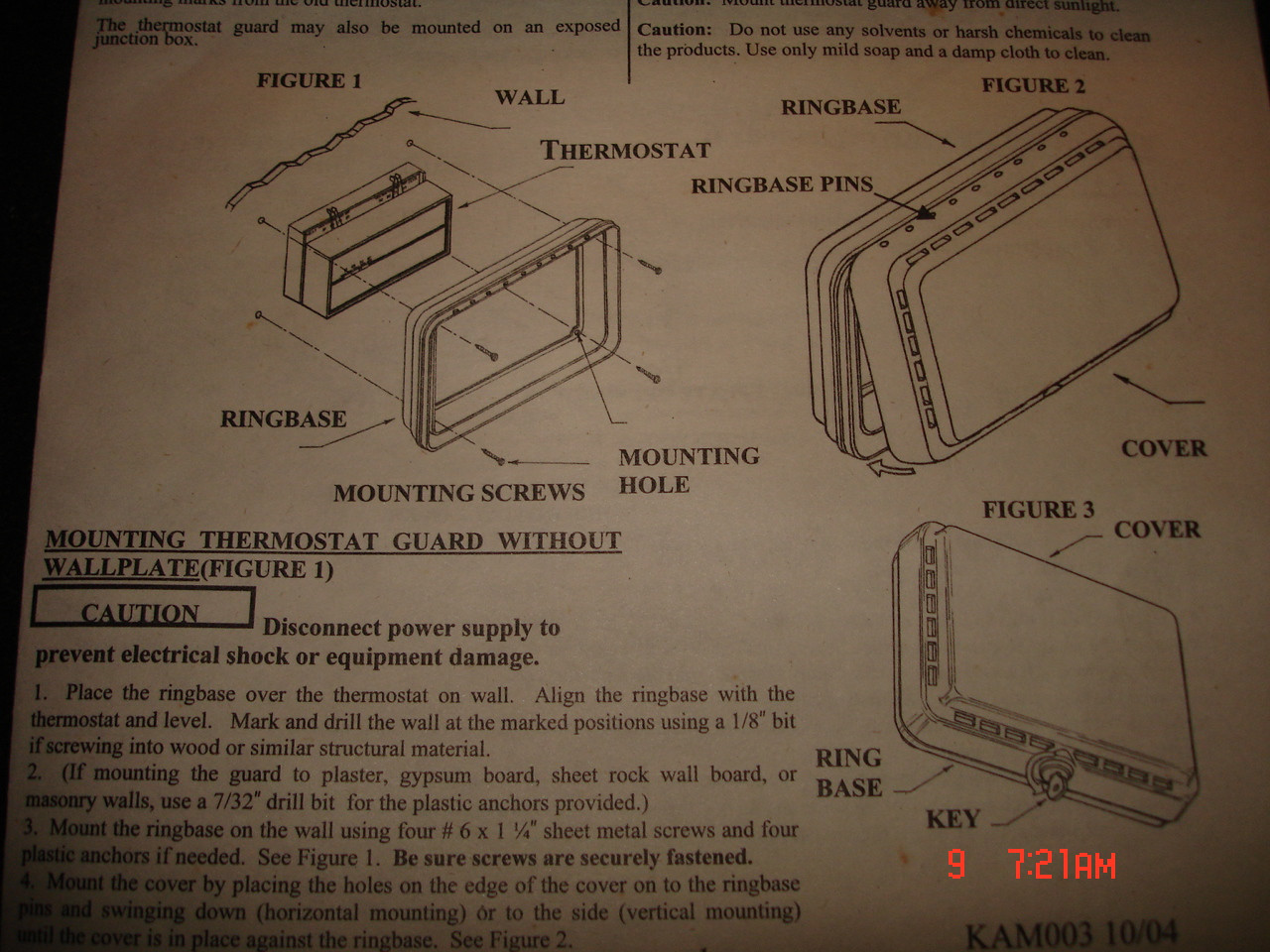 (3) Locking Thermostat Guards, Graingers #4E650A, 9-1/4″w x 6-1/2″ h x 3″ D, NIB