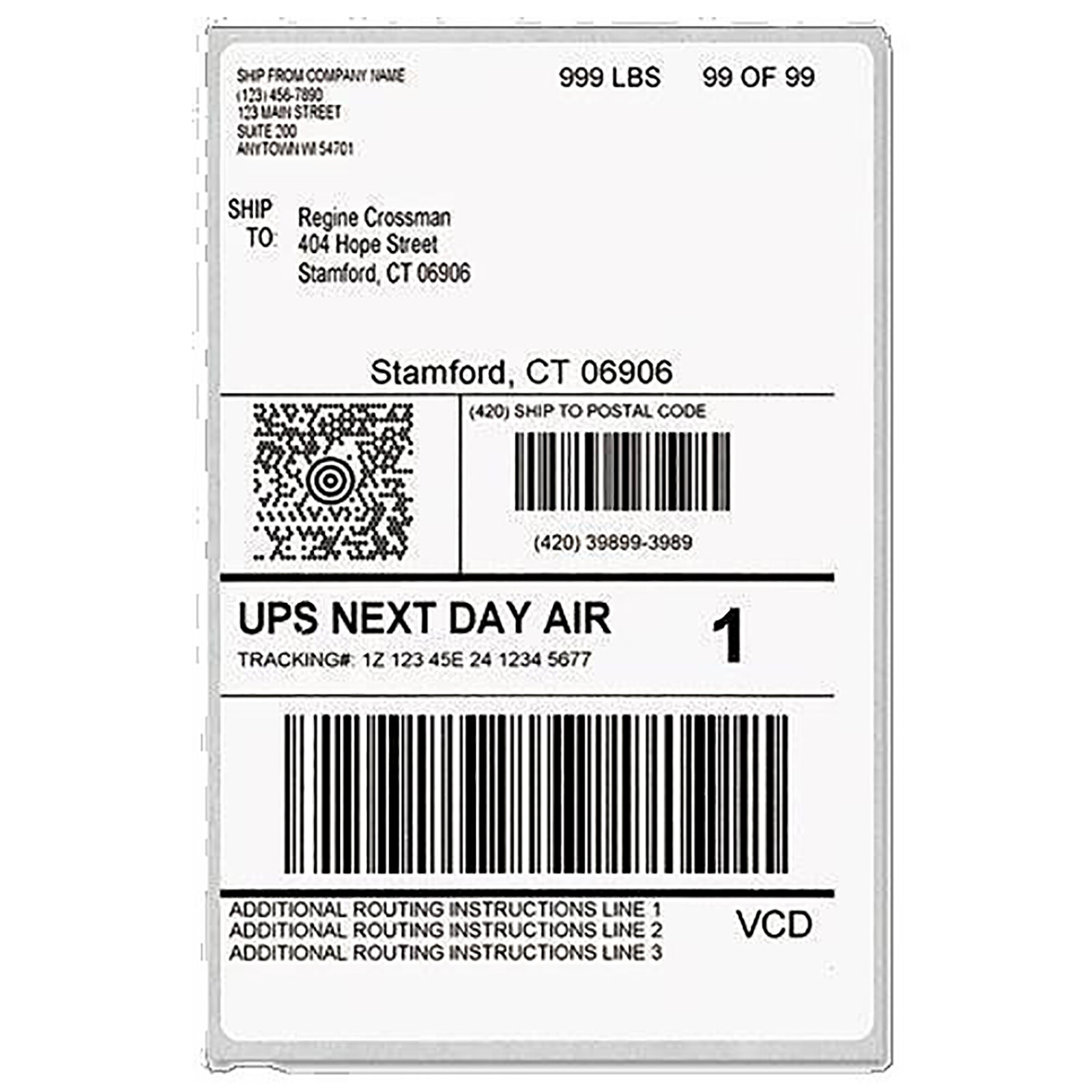 4000 – 4×6 Fanfold Direct Thermal Shipping Labels for Zebra & Rollo Printers USA