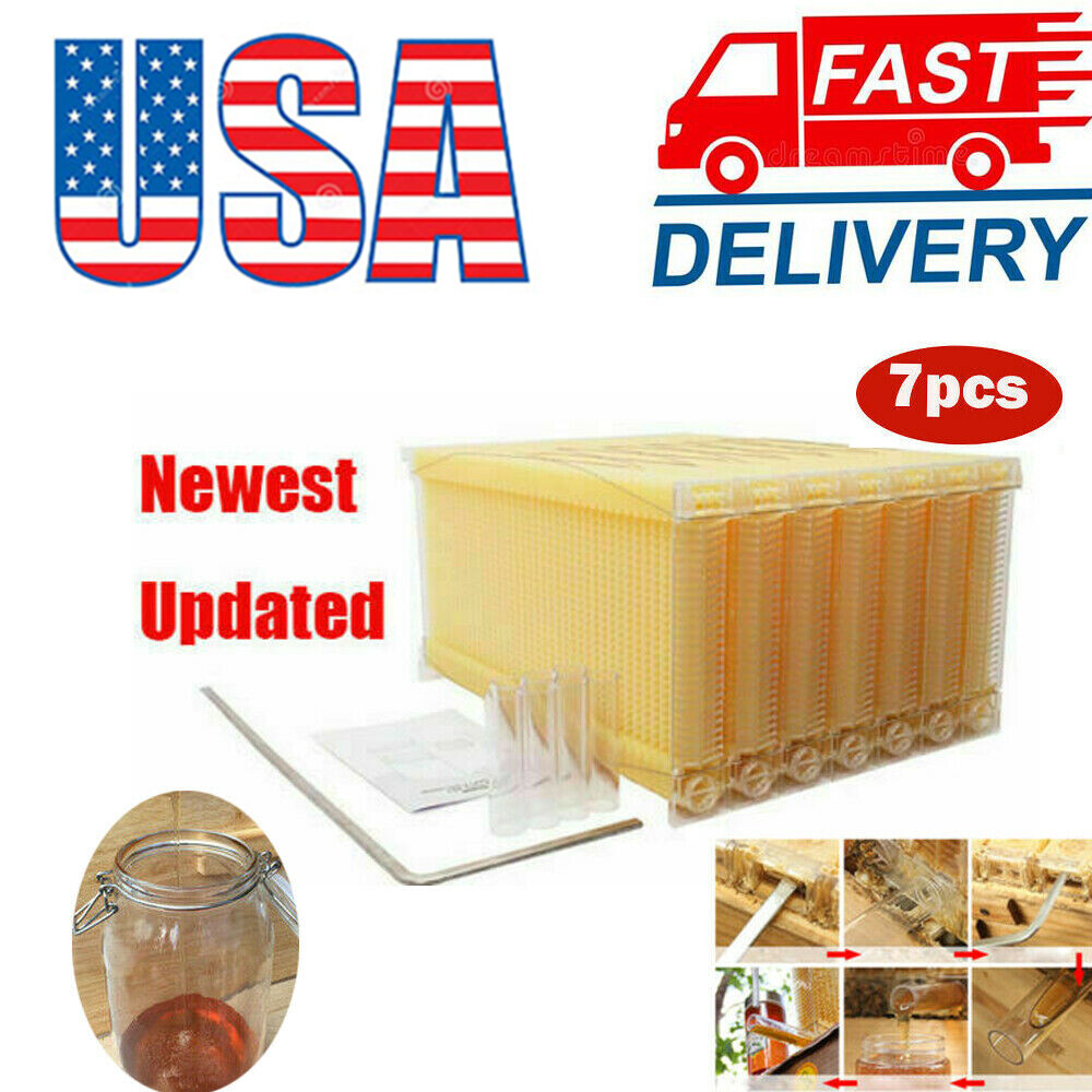 7Pcs Auto Honey Beekeeping Comb Beehive Frames Bee Hive Frames For Beehive Box