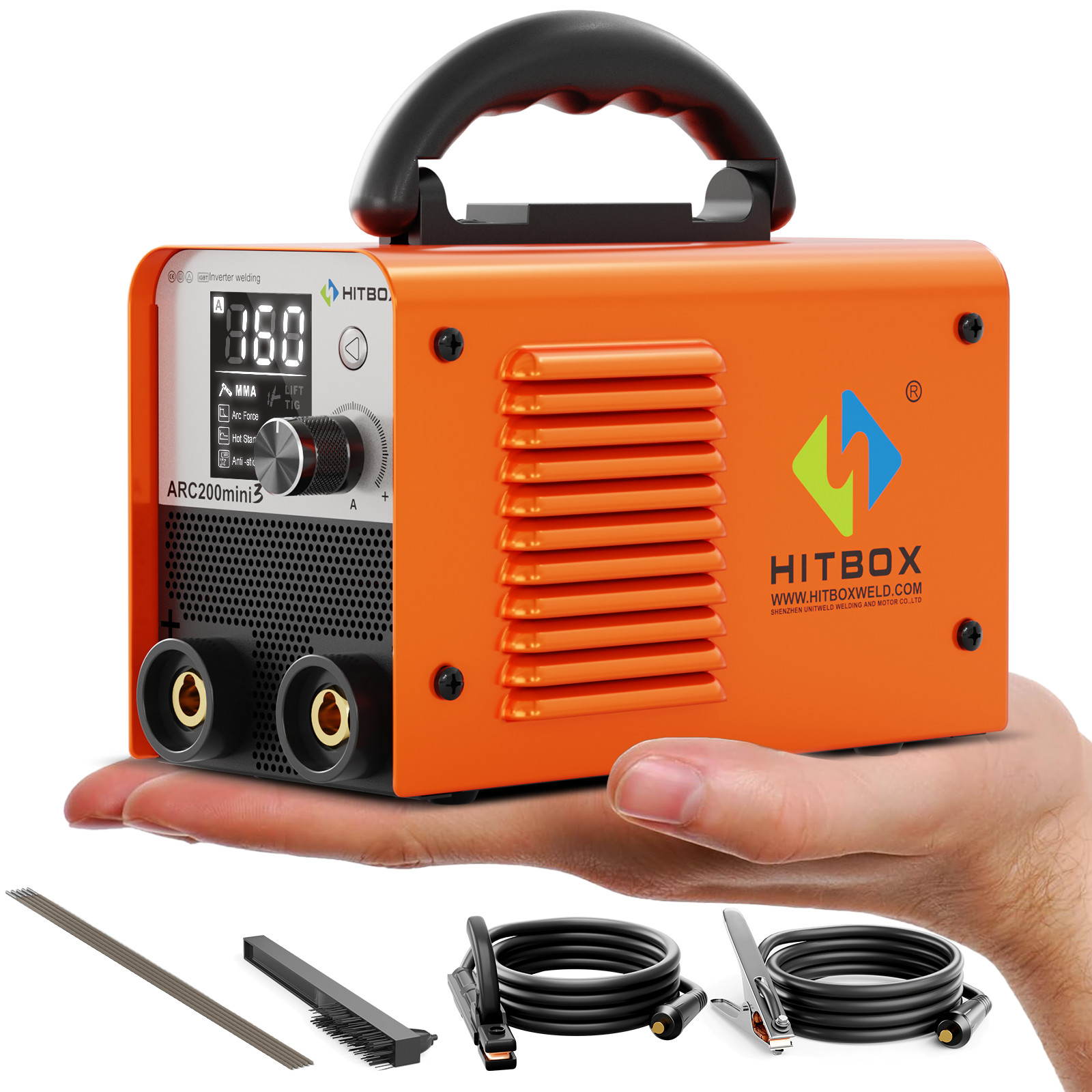 HITBOX Professional 160A 2IN1 IGBT Welder MMA Lift TIG Portable Welding Machine