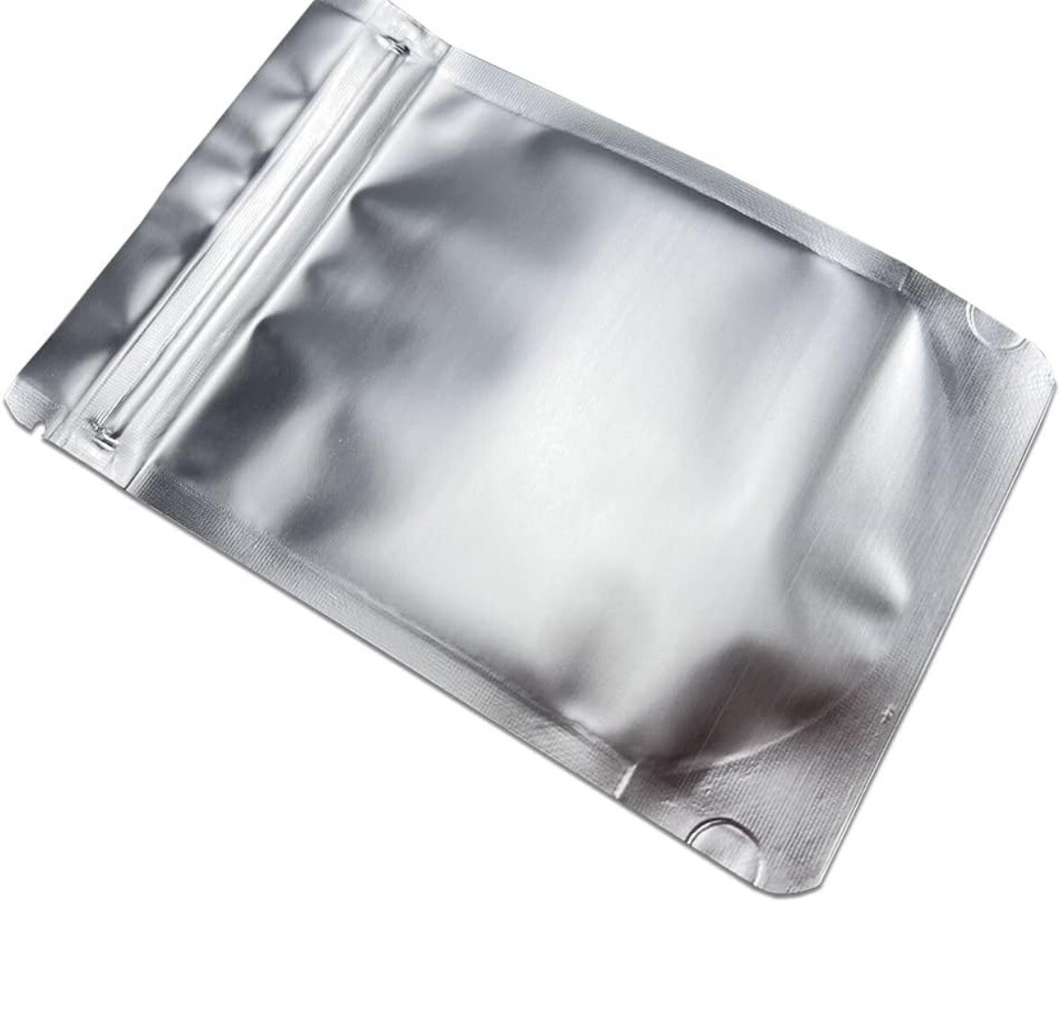 Mylar Bags (BEST) | 5×8” Heavy Duty Silver Stand Up Resealable Pouch (100 Count)