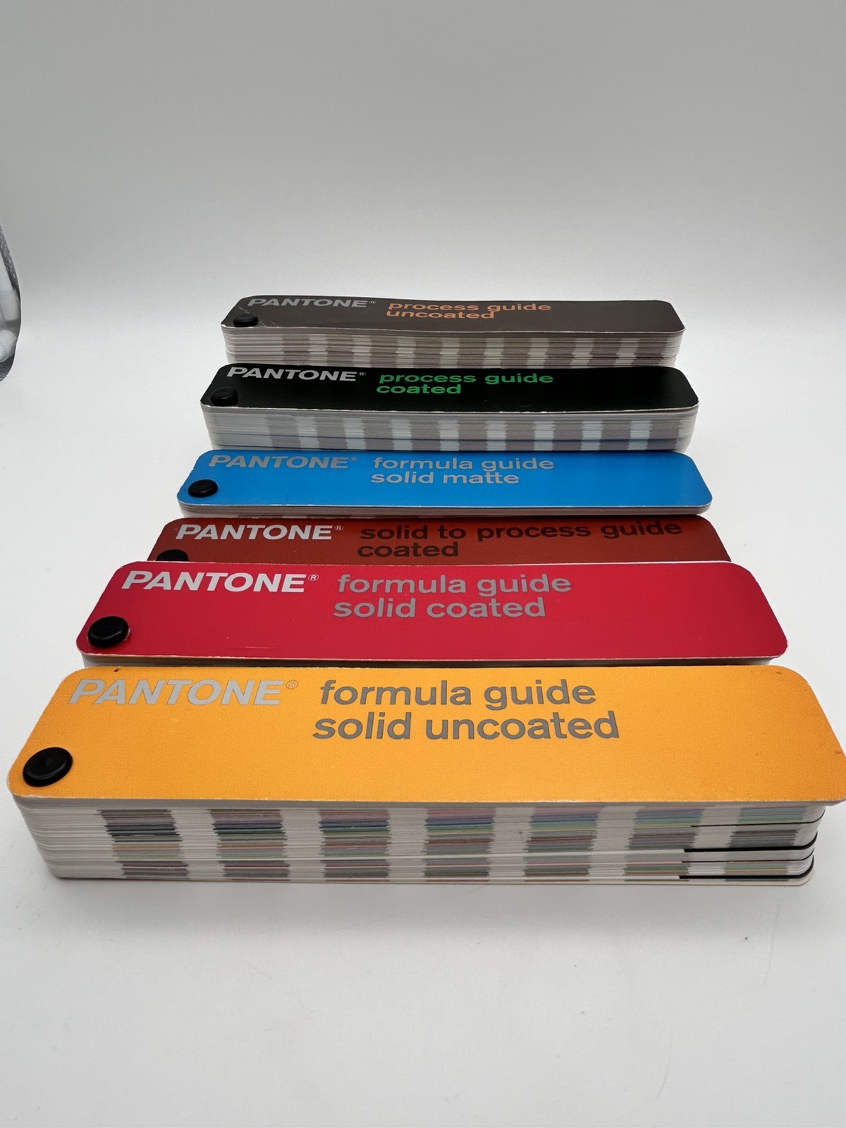 6 PANTONE Color Process And Formula Guides Assorted VERY NICE!