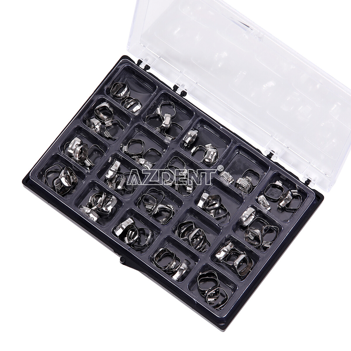 AZDENT Dental Orthodontic 1st Molar Bands with Buccal Tube Roth 0.022 16#-35#