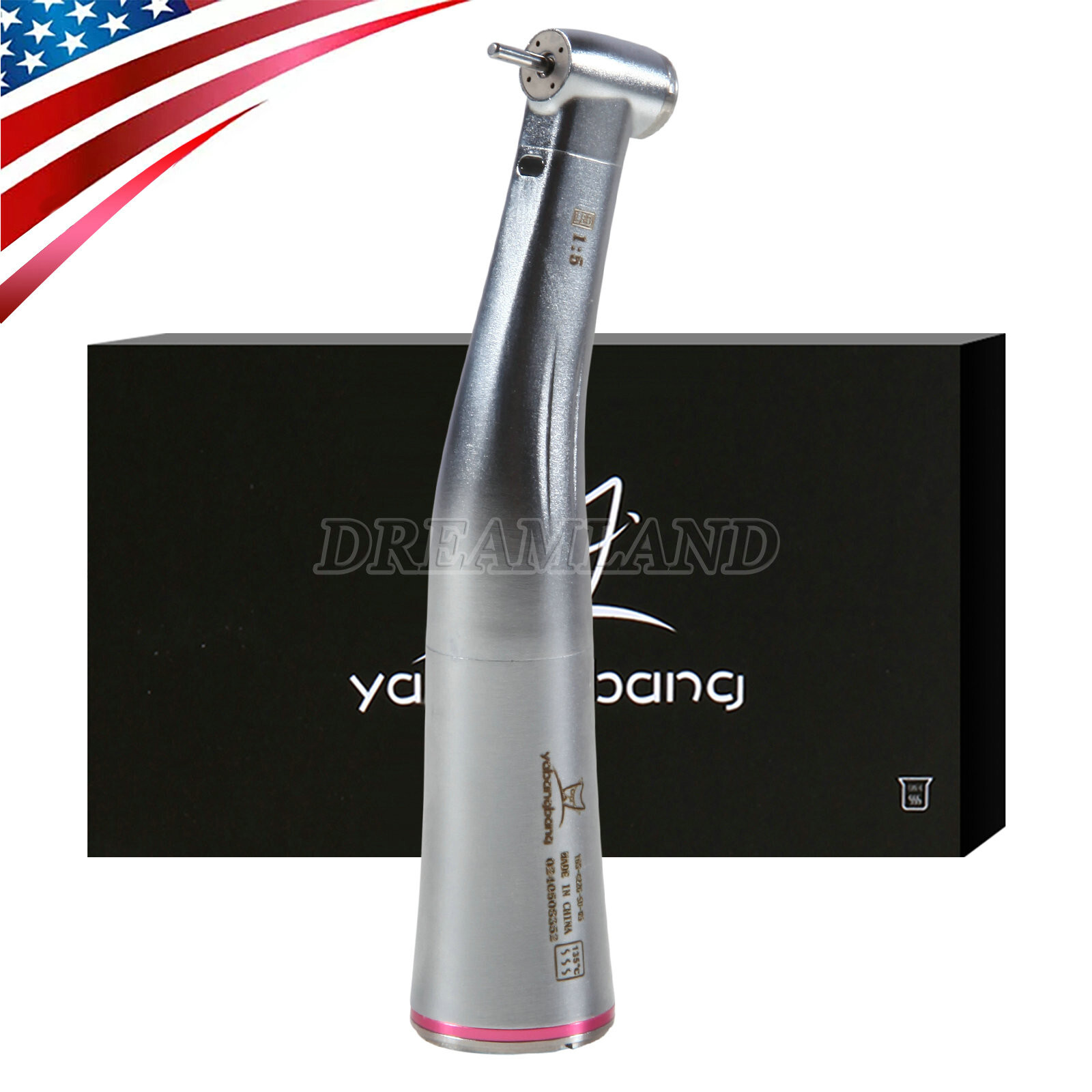 Dental 1:5 LED Contra Angle Increasing Handpiece Fit KaVo NSK Electric Motor USA