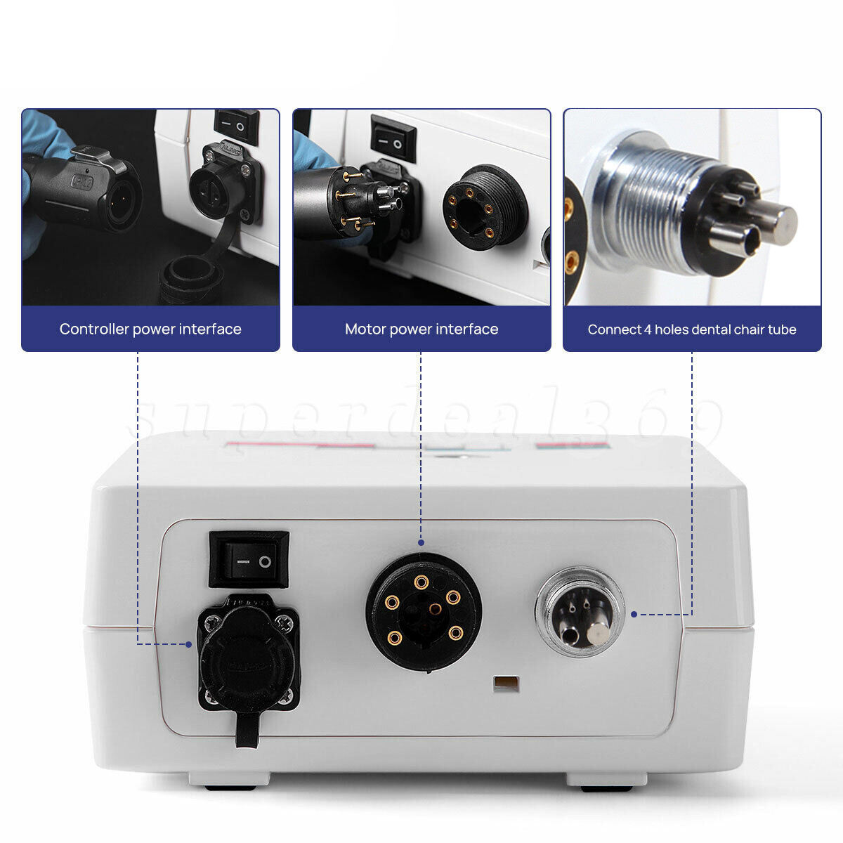 Dental Brushless LED Electric Micro Motor Internal Spray E-type 1:1/1:5/16:1 USA