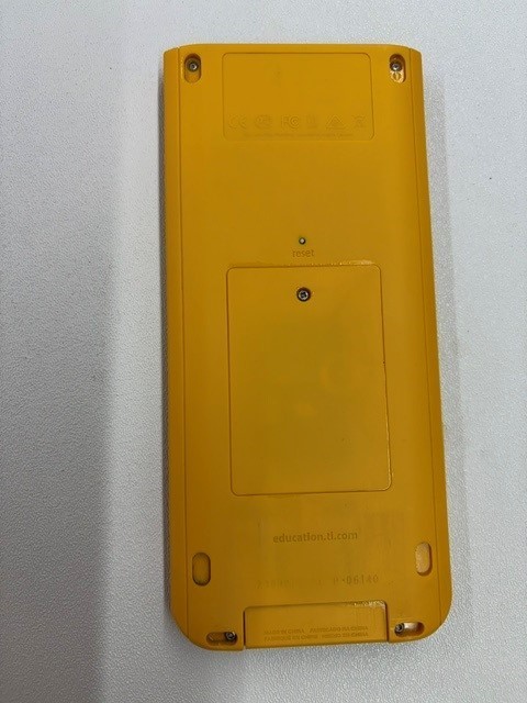 TI Nspire CX Color-Display Graphing Calculator with School Property Markings.