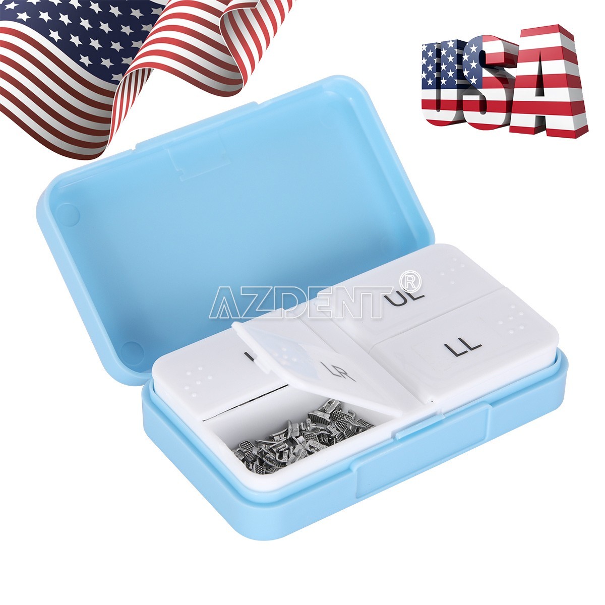 AZDENT Dental Ortho Non-Conv 1st Molar Bondable Monoblock Roth 0.022 Buccal Tube