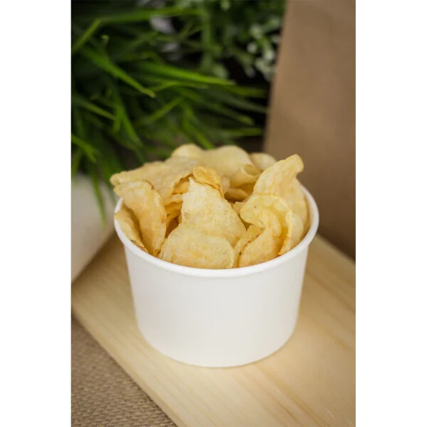 Karat Earth 8oz Eco-Friendly Paper Food Containers – White (90.8mm) – 1,000 ct