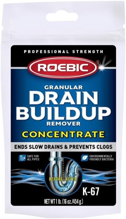 Eco-Friendly 16 Oz. Roebic Drain & Trap Cleaner – Fast-Acting Granular Formula